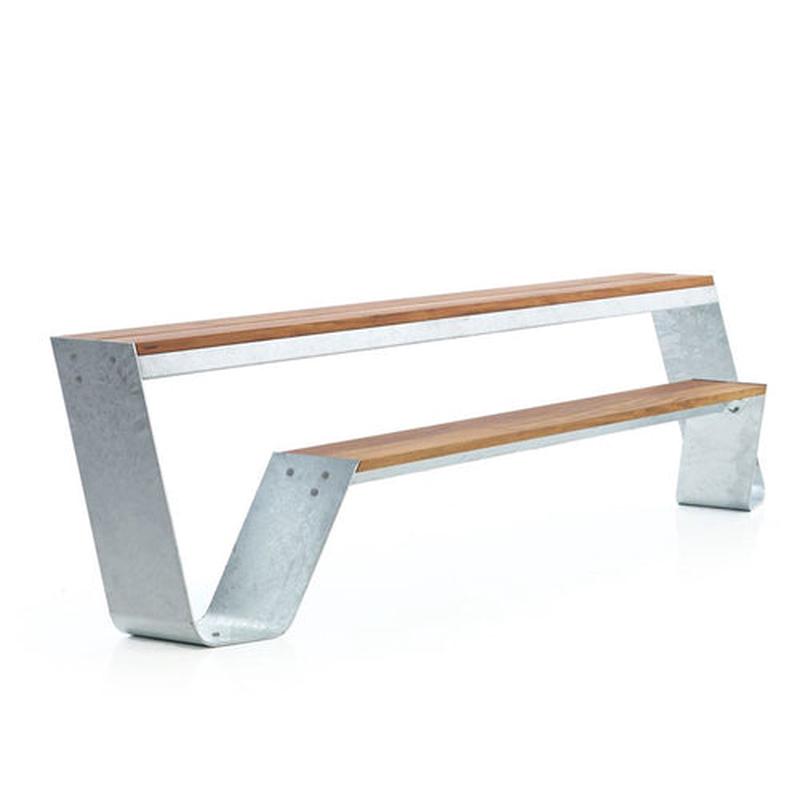 One-Piece Bench Combination - Combination | Single side 2.4m teak