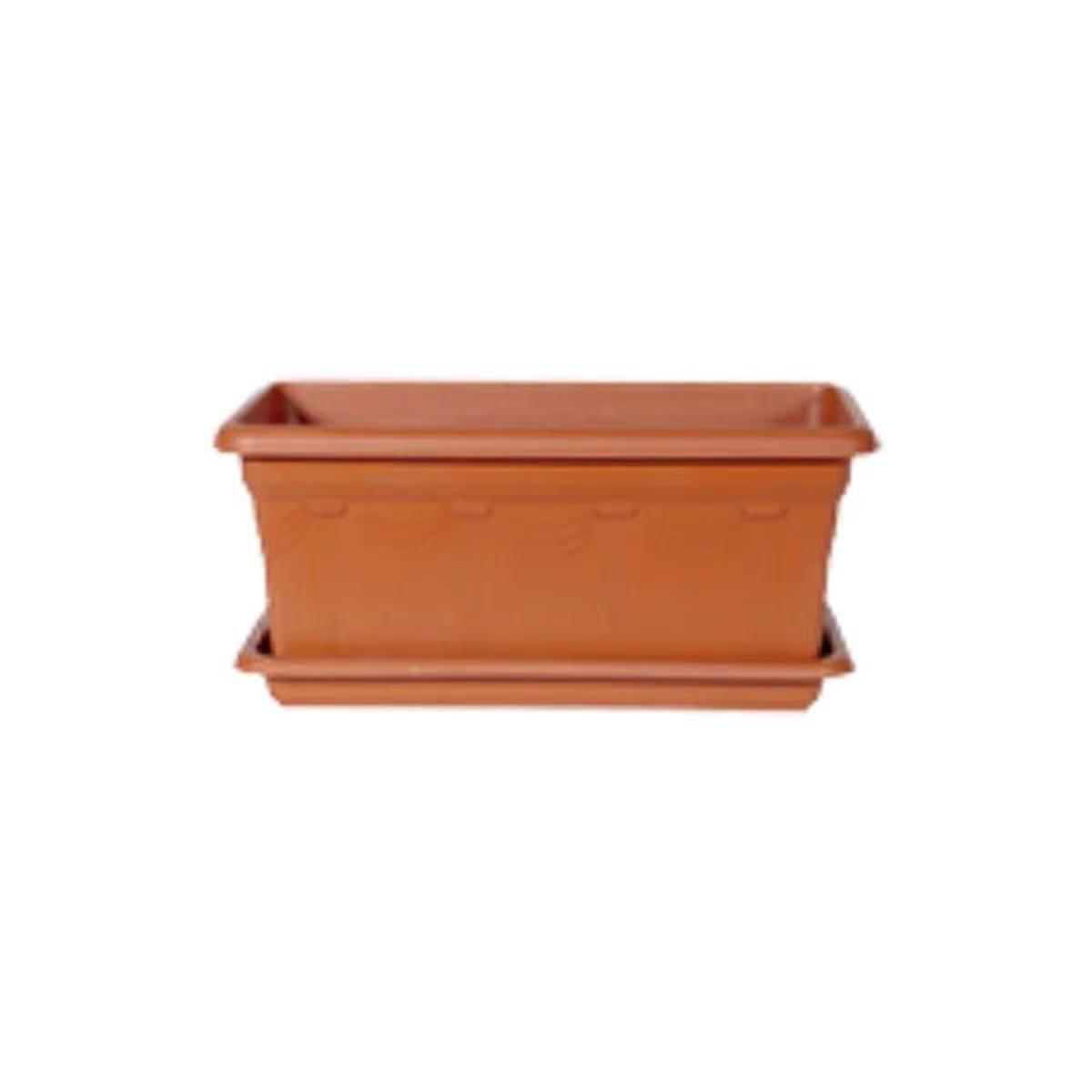 Primavera Balcony Pot With Tray Panda Plast
