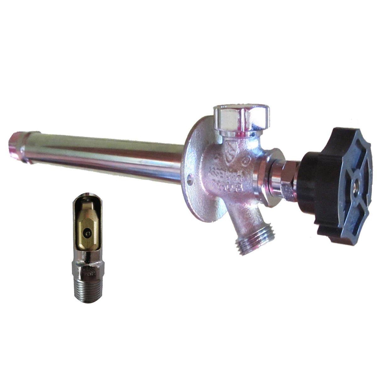 -Turn Ball Valve Frost Proof Sillcock; 14" Wall Thickness; 3/4" m.p.t. x "